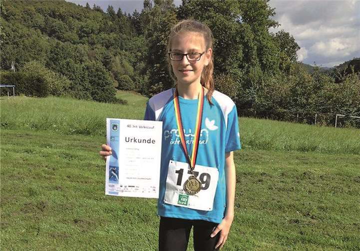 Johanna Gillig erreichte den ersten Platz. privat