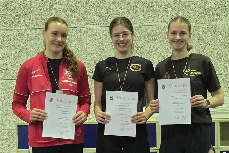 Johanna Monschauer gewann den Dreisprung der WJU20 und brachte so den Titel mit nach Koblenz. Foto: SSC Koblenz-Karthause 