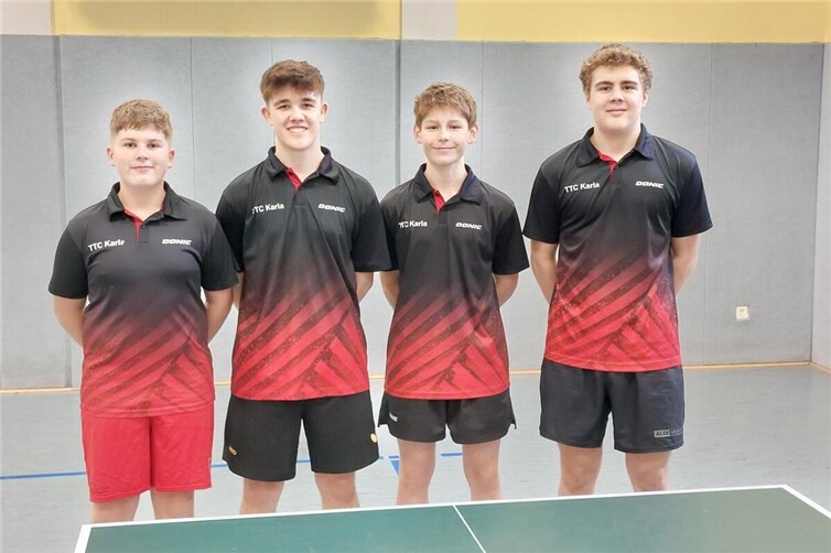 Johannes Kahles, Jakob Kretzer, Lukas Powelz und Gabriel Schmitt (v. l.) spielten eine sehr starke Saison.