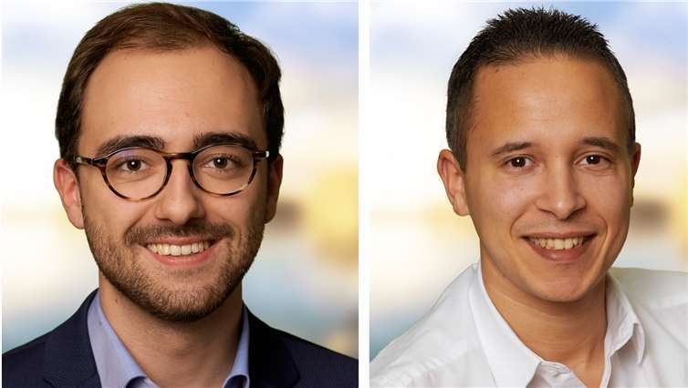 Johannes Schäfer und Faisal El Kasmi.