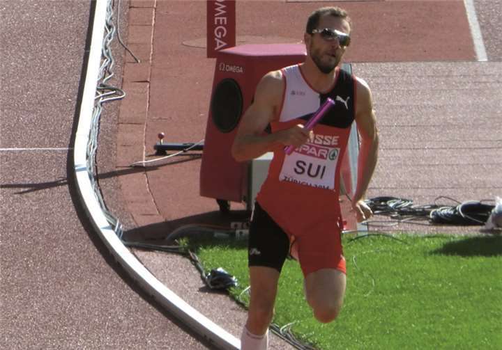 Johannes Wagner durfte im Nationaltrikot der Schweiz an den Start gehen.privat