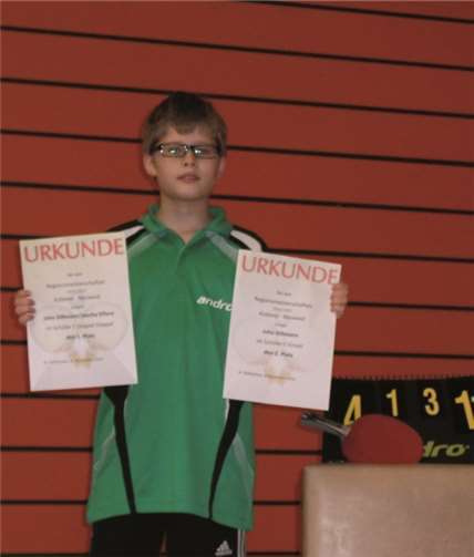 John Dillmann war sehr erfolgreich bei den Regionsmeisterschaften in St. Katharinen. privat
