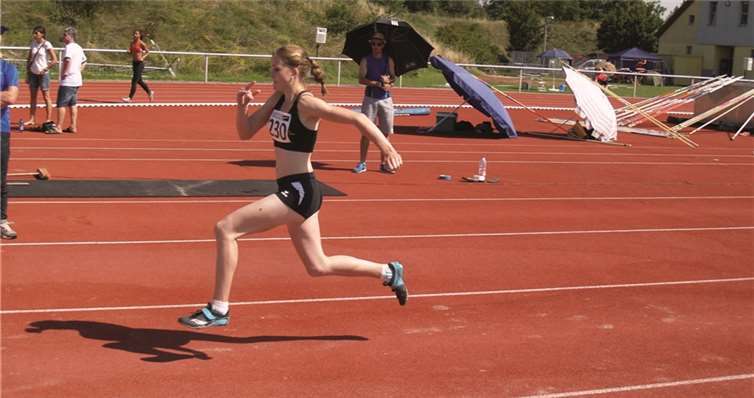 Jolina Krämer konnte sich über die Silbermedaille über 60m Hürden freuen.privat