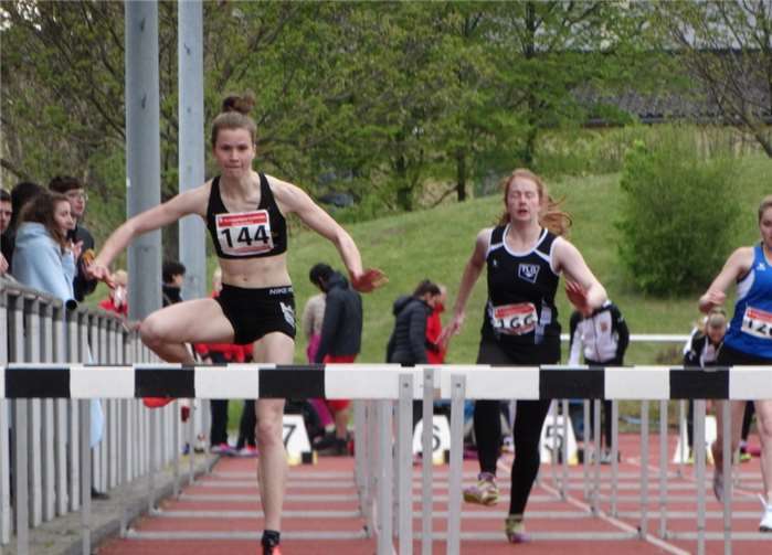 Jolina Krämer startete erstmals in einer Einzeldisziplin. privat