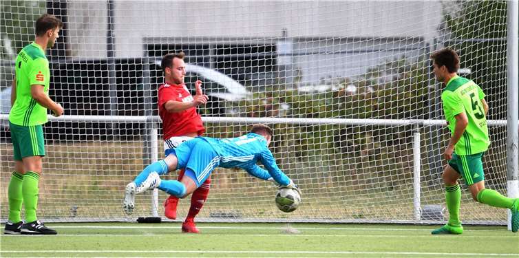 Jonas Horn, der Torhüter der SG Eintracht Mendig/Bell, musste sein Können nur einmal unter Beweis stellen.Fotos: SK