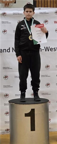 Jonathan Loran belegt den ersten Platz bei der LandesmeisterschaftFoto: privat