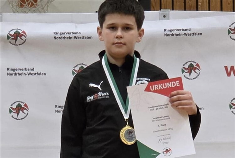 Jonathan Loran belegt den ersten Platz bei der LandesmeisterschaftFoto: privat