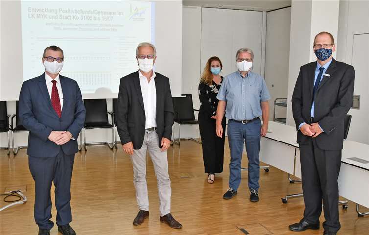 Josef Dötsch (2.v.l.) zu Besuch beim Gesundheitsamt Mayen-Koblenz. Foto: privat