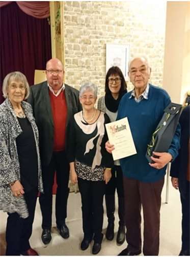 Josef Kollig wurde für ebenfalls 40 Jahre Mitgliedschaft geehrt. privat