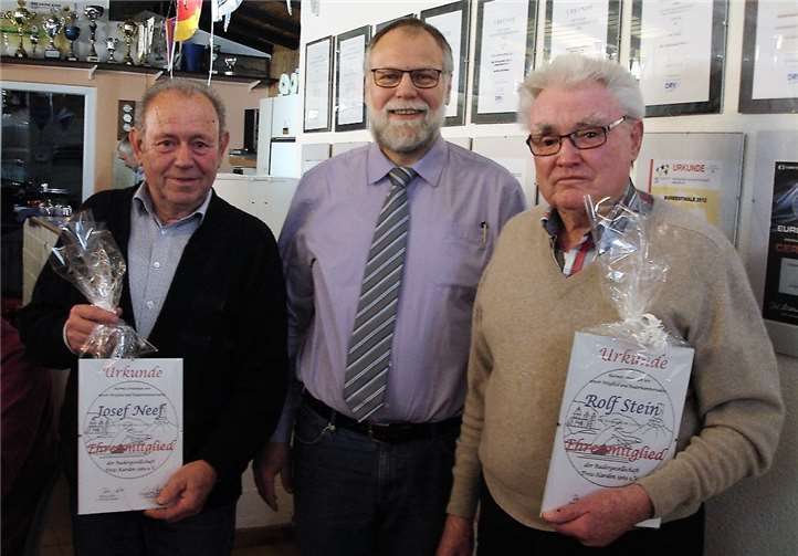 Josef Neef, Peter Löhr und Rolf Stein (v.l.).  privat