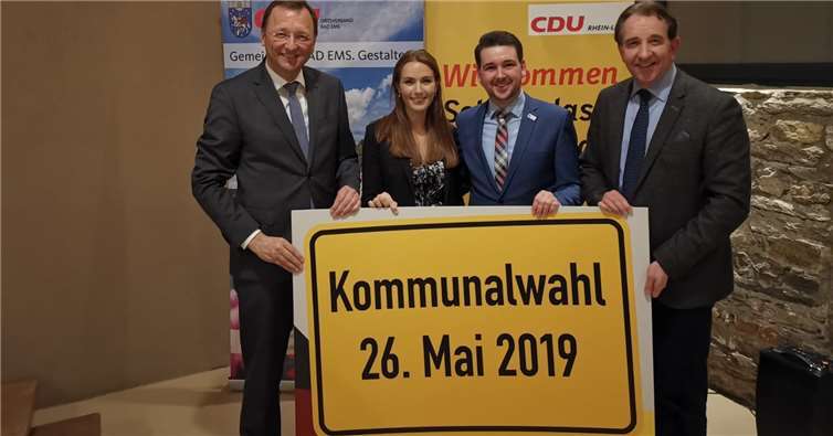 Josef Oster, MdB; Jessica Meurer, Oliver Krügel und Matthias Lammert, MdL. Foto: CDU Bad Ems