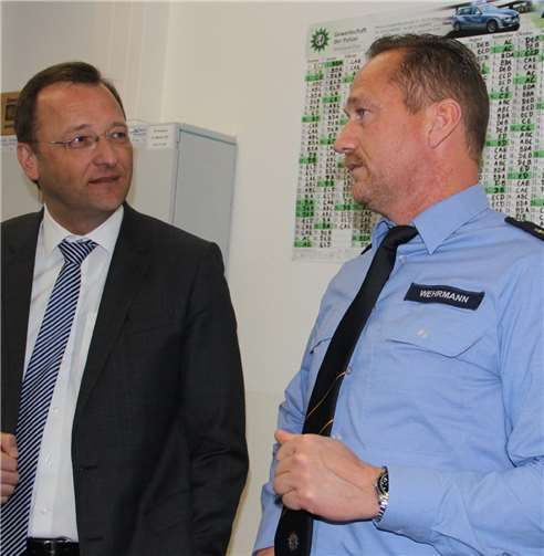 Josef Oster führte auch in der PI Koblenz 1 vertrauensvolle Gespräche.