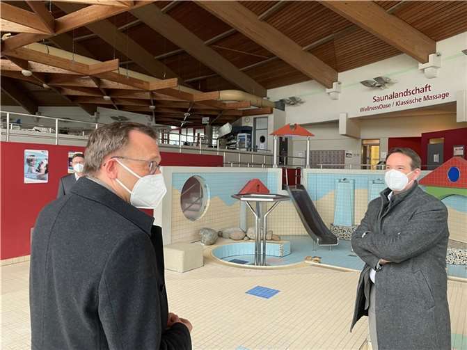 Josef Oster hat sich jetzt einen Eindruck über den aktuellen Stand der Planungen und Sanierungsmaßnahmen gemacht. Foto: privat