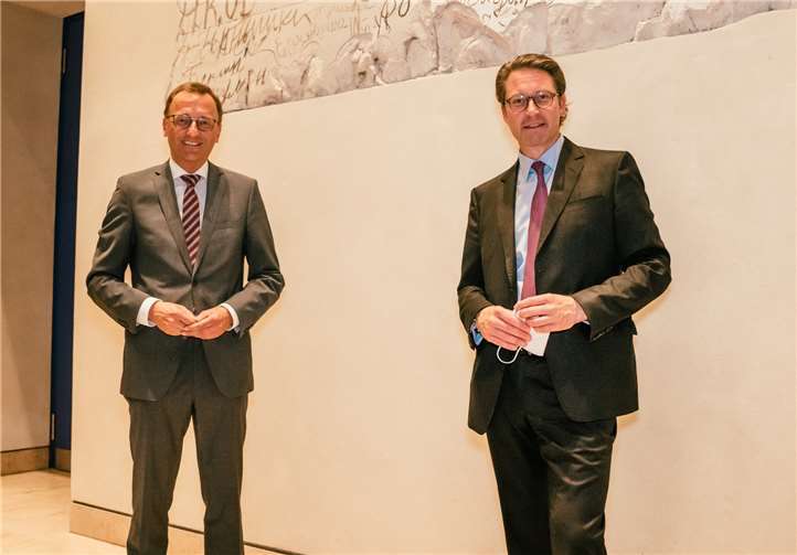 Josef Oster und Andreas Scheuer.Foto: privat