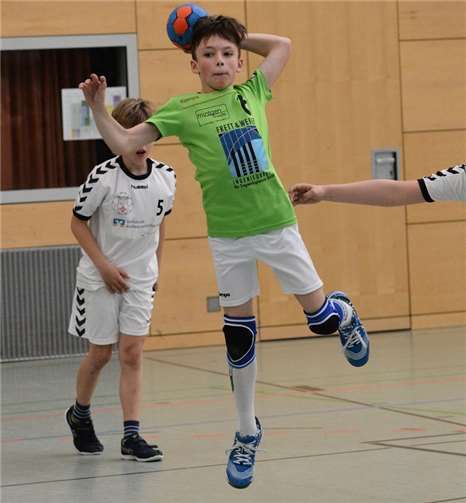 Joshua Weber beim Wurf.Anke Bous