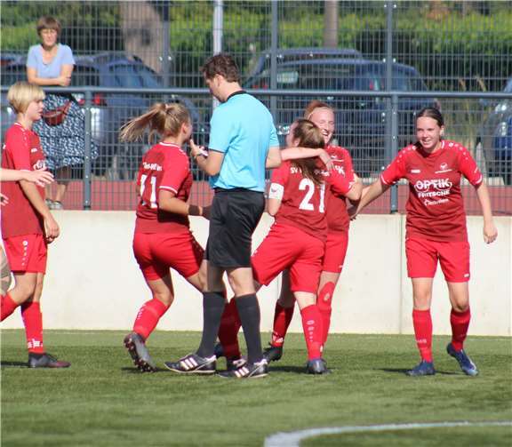 Jubel über den Führungstreffer.