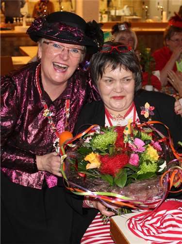 Jubilarin Doris Rott feierte 50-jähriges Jubiläum.