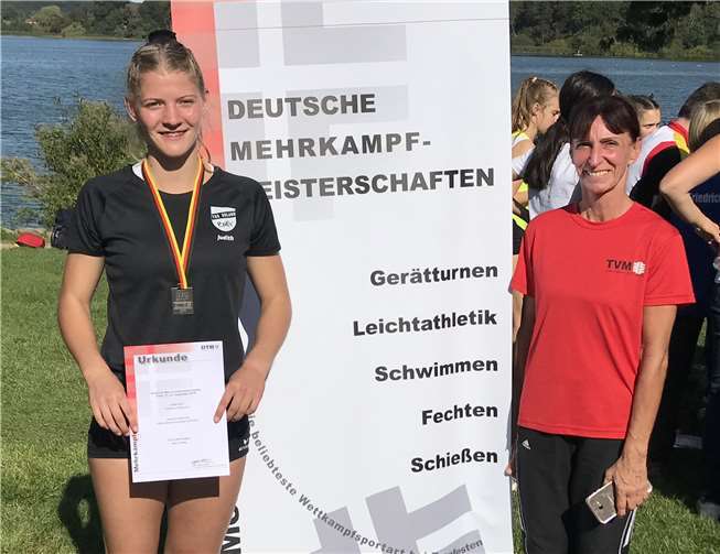 Judith Eich nach der Siegerehrung.