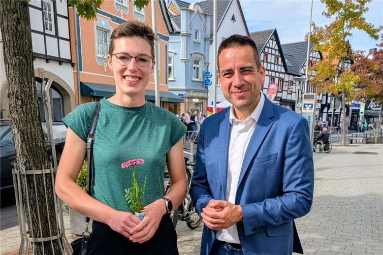 Judith Rupprecht (Bündnis 90 Grüne) und Daniel Phiesel.  Foto: privat