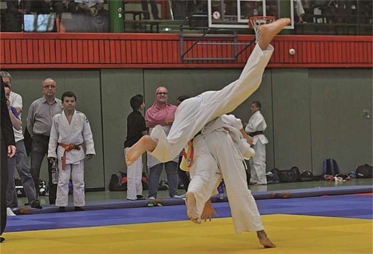 Judoka der U15 wirft Uchi-mata. JC Swistta