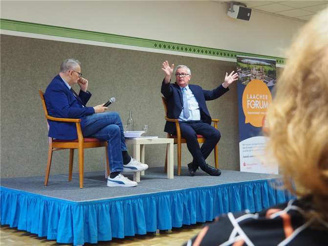 Jürgen B. Hausmann und Uli Potofski, ein Profi der Unterhaltung. Foto:BS