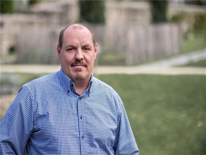 Jürgen Dahm, SPD-Ortsvorsteherkandidat für Namedy, und sein Team stellten sich vor.  Foto: Elvira Kunz