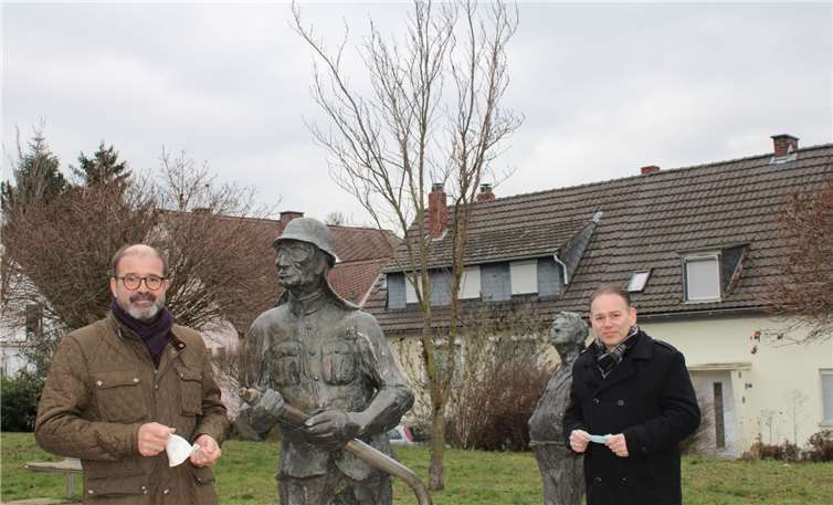 Jürgen Grezla und Peter Moskopp bei ihrem Rundgang. Fotos: privat