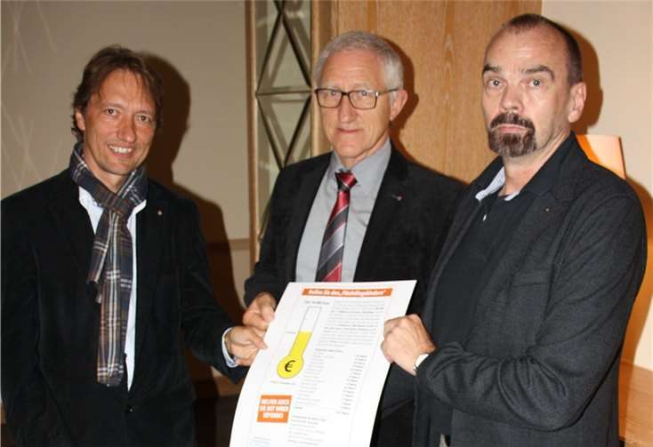 Jürgen Hemmers, Mitglied des Organisationsteams, RC Präsident Bad Neuenahr-Ahrweiler Willi Busch und Heinz Brands, RC Vorstandsmitglied. privat