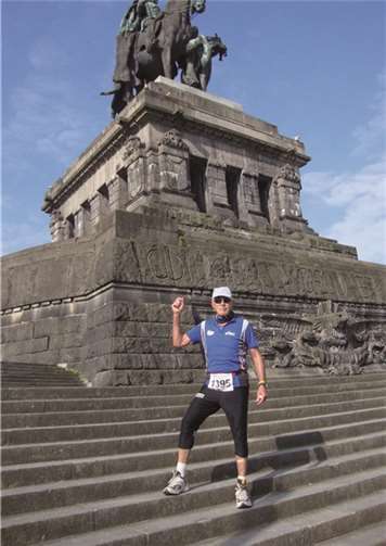 Jürgen-Meinrad Schlegel vor dem Start.