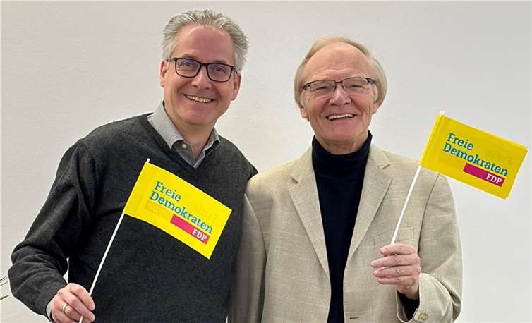 Jürgen Smaluhn und Herbert Speyerer.  Quelle: FDP-Ortsverband Vallendar