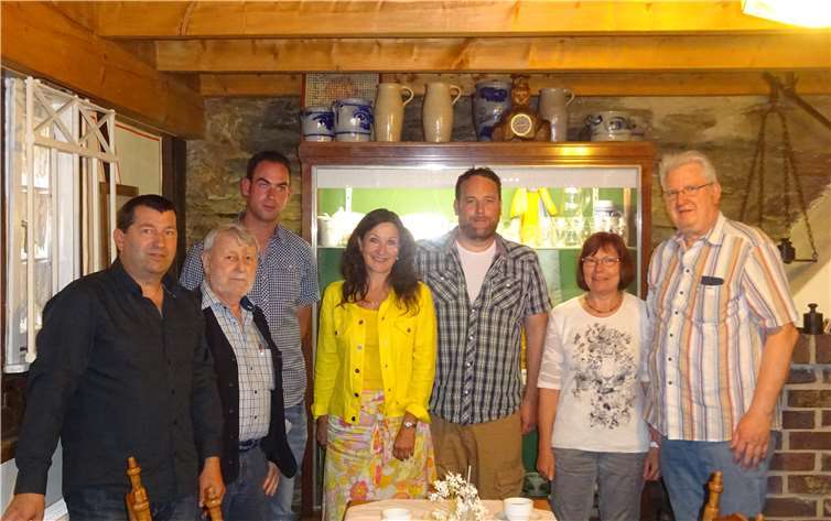 Jürgen Vogelpoth (Kandidat), Markus Clos (Vorsitzender CDU-OV Singhofen-Pohl-Lollschied und Kandidat), Heidrun Schmid, Hans Schmid (Vormaliger Bürgermeister Gemeinde Singhofen und Kandidat), Marion Krätz, Horst Friedrich (Vorsitzender Heimatverein Singhofen.