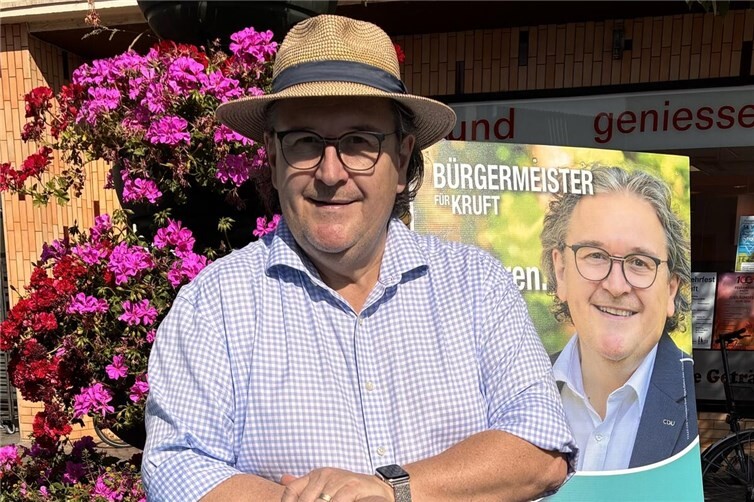Jürgen Zinken möchte mit seiner Verwaltungserfahrung und seinem offenen und herzlichen Gemüt die Krufter für sich gewinnen.
