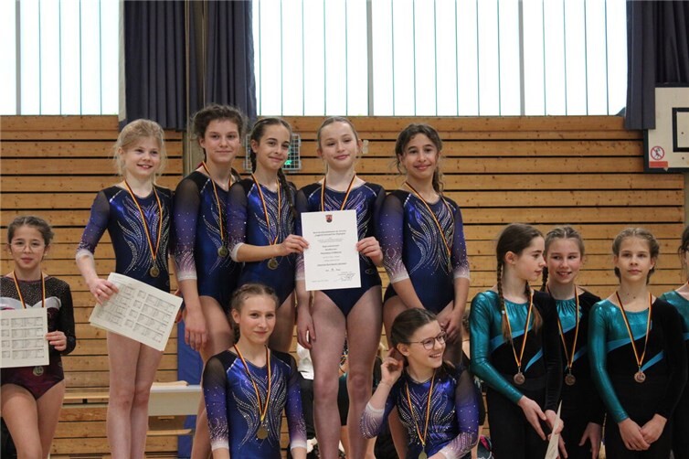 Jugend trainiert für Olympia: Turnerinnen auf dem Weg zum Landesentscheid. Foto: TV Vallendar/TV Weitersburg