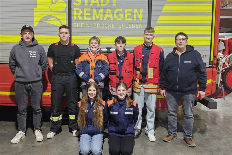 Jugendfeuerwehr Remagen startet mit neuem Team ins Jahr 2026. Foto: Jugendfeuerwehr Remagen