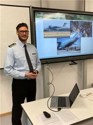 Jugendoffizier Julian Ströbl. Foto: privat