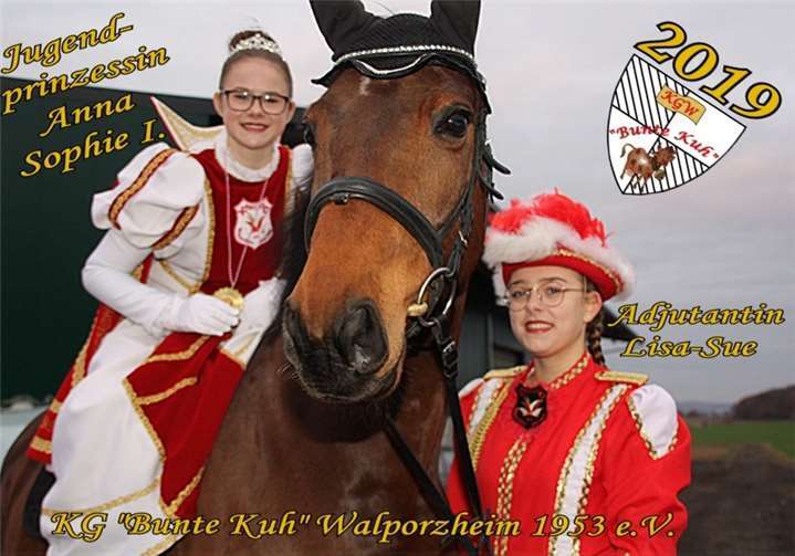 Jugendprinzessin Anna Sophie I. mit Adjutantin Lisa-Sue.Fotos: privat