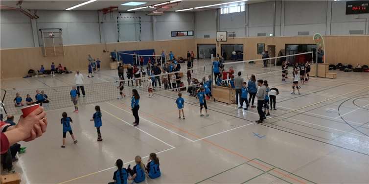 Jugendvolleyball beim Spieltag in der Sporthalle Berkum. Foto: privat