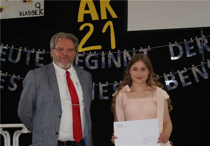 Heute beginnt der Rest des Lebens Julia Igel aus Zettingen (Klasse 10a.