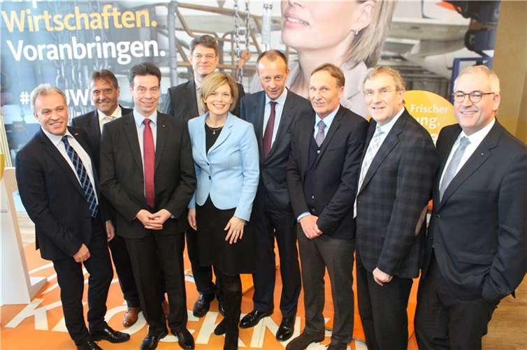 Julia Klöckner, Friedrich Merz und Hans-Joachim Watzke nahmen als Gastredner am Wirtschaftsgipfel teil.privat