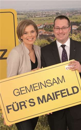 Julia Klöckner unterstützt nicht nur das Maifeld, sondern den gesamten Landkreis Mayen-Koblenz im anstehenden Kommunalwahlkampf.privat