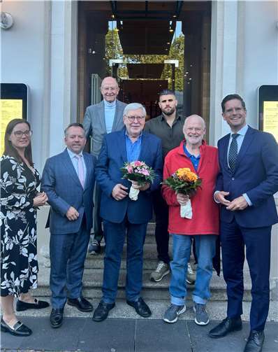 Julia Kübler, Stephan Wefelscheid, Edgar Kühlenthal, Dr. Michael Gross, Marlon Reinhardt, Eitel Bohn und Christian Altmaier. Foto: Freie Wähler Stadtratsfraktion