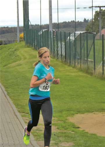 Julia Marinus auf den letzten Metern zum Ziel.privat