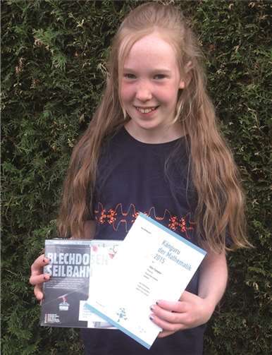 Julia Trumpler (Hambuch) mit dem weitesten „Sprung“.privat