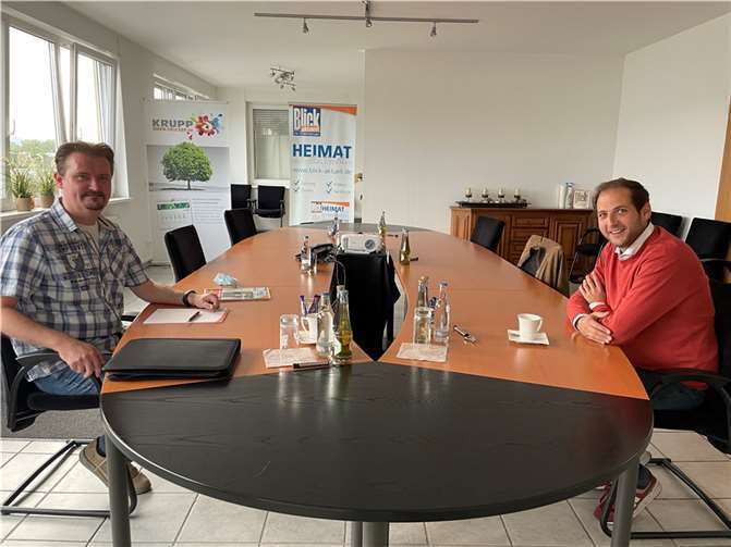 Julian Schmitz-Avila im Gespräch mit BLICK aktuell-Redakteur Alexander Paul.Foto: ROB