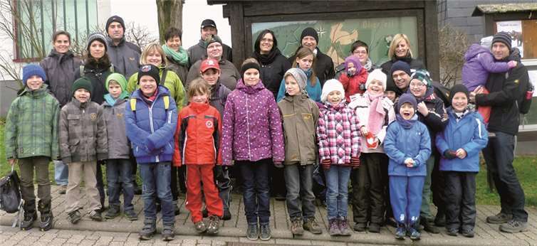 Jung und Alt hatten eine Menge Spaß bei der geselligen Wanderung.privat