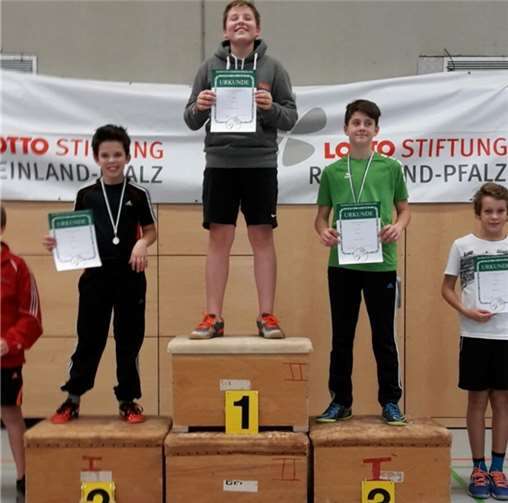 Justin (Platz 2) und Oliver (Platz 3) in U 13. privat