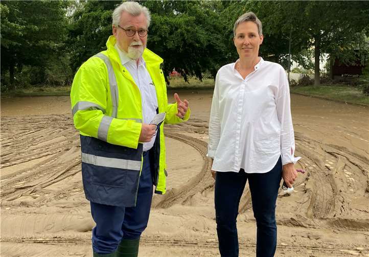 Justizminister Herbert Mertin und Frau Dr. Susanne Dreyer-Mälzer, Direktorin des Amtsgerichts.Foto: privat