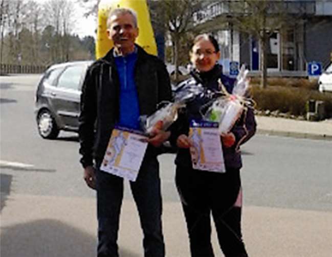 Jutta Schmitt und Albert Mendritzki erreichen Podestplätze.privat