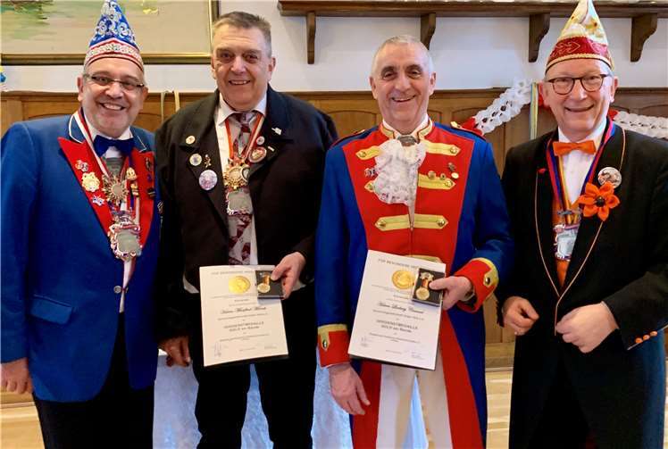 KG-Vorsitzenden Manfred Himmelbach, Manfred Mönch, Ludwig Conrad und Erwin Rüddel. Foto: privat