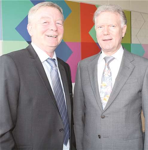 KOR Paul Wehner und Polizeipräsident Wolfgang Fromm. PP Koblenz